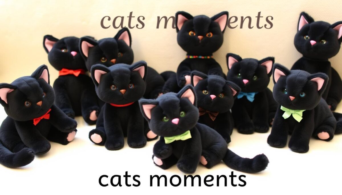 black cat cuddly toys