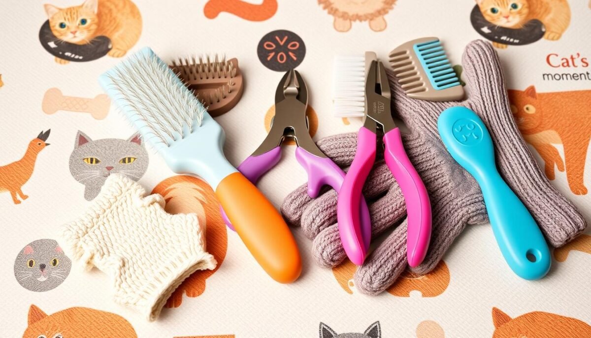 cat grooming tools