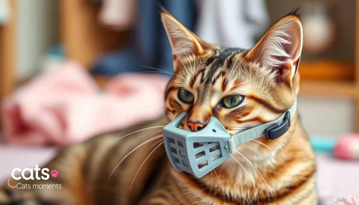 cat muzzle training