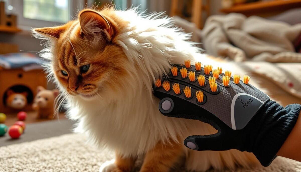 glove groomer for cats