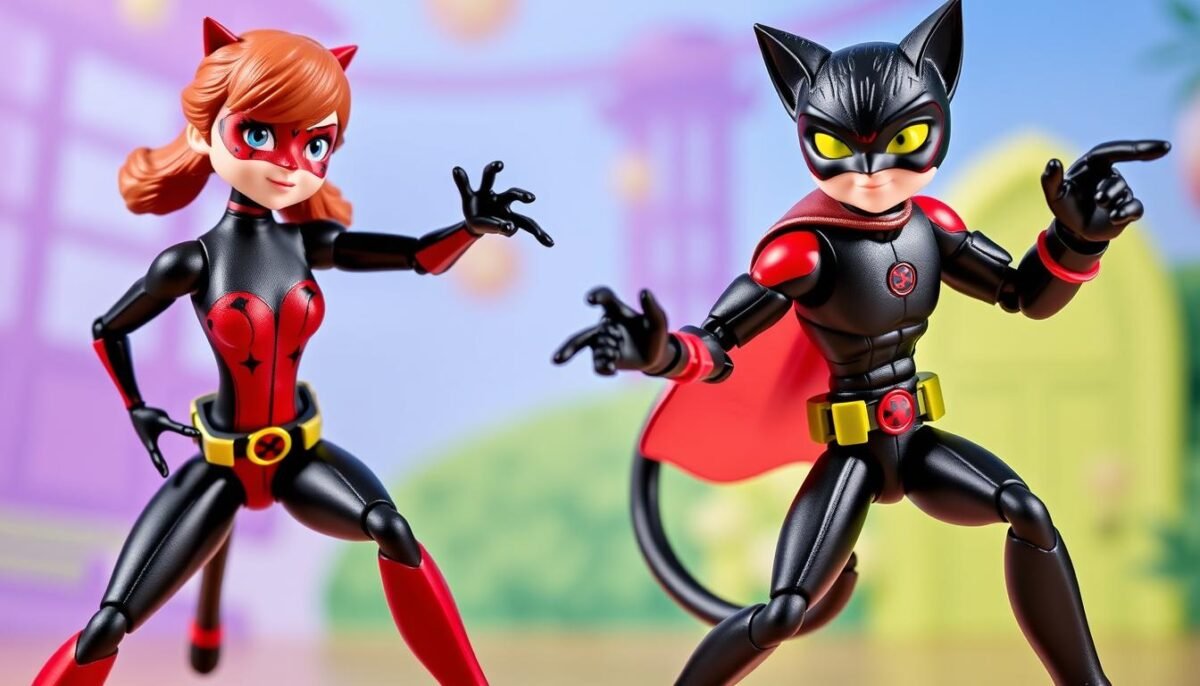 ladybug and cat noir action figures